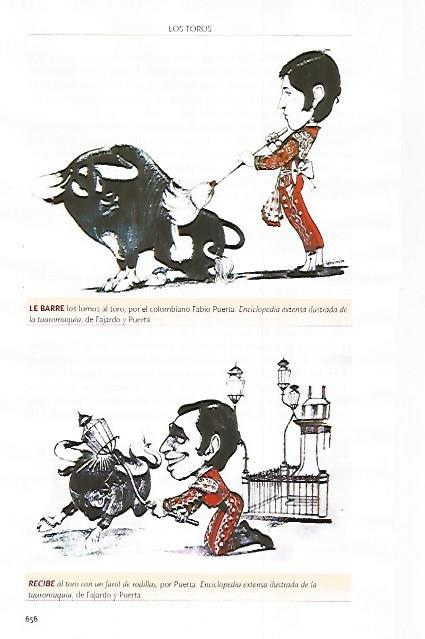 LAMINA COSSIO 51340: Ilustraciones de Fabio Puerta para Enciclopedia extensa ilustrada de la tauromaquia