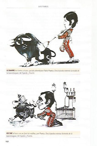 LAMINA COSSIO 51340: Ilustraciones de Fabio Puerta para Enciclopedia extensa ilustrada de la tauromaquia