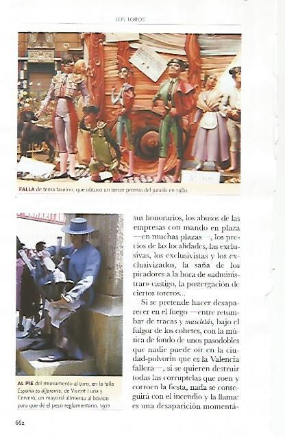 LAMINA COSSIO 51342: Falla de tema taurino que gano el tercer premio en 1980