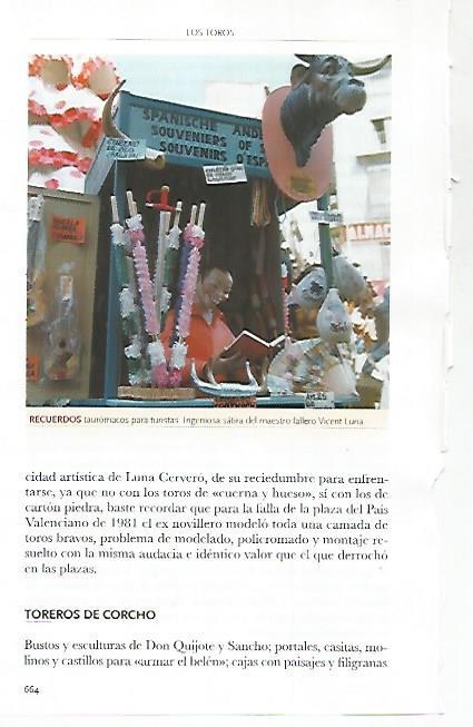 LAMINA COSSIO 51343: Recuerdos taurmacos por el maestro fallero Vicent Luna