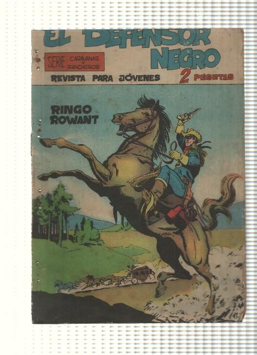 Comic: El Defensor Negro num 01 - Ringo Rowant. Serie Caravanas y Rancheros
