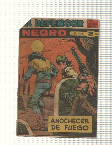 Comic: El Defensor Negro num 59 - Anochecer de fuego. Serie Caravanas y Rancheros