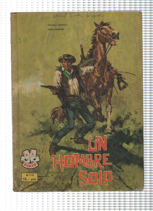 Comic coleccion Poker num 041: Un hombre solo. Novela Grafica