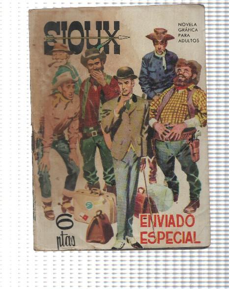 Comic: Sioux num 010 - Enviado especial. Foto contracubierta: Silvana Mangano