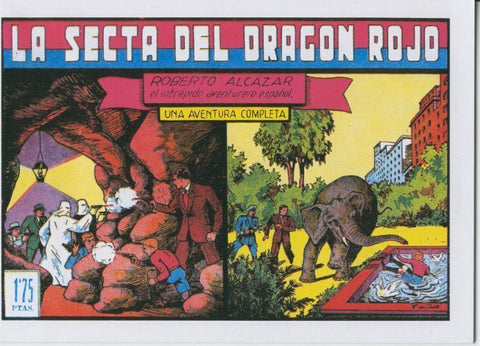Facsimil: Roberto Alcazar y Pedrin numero 044: La secta del dragon rojo