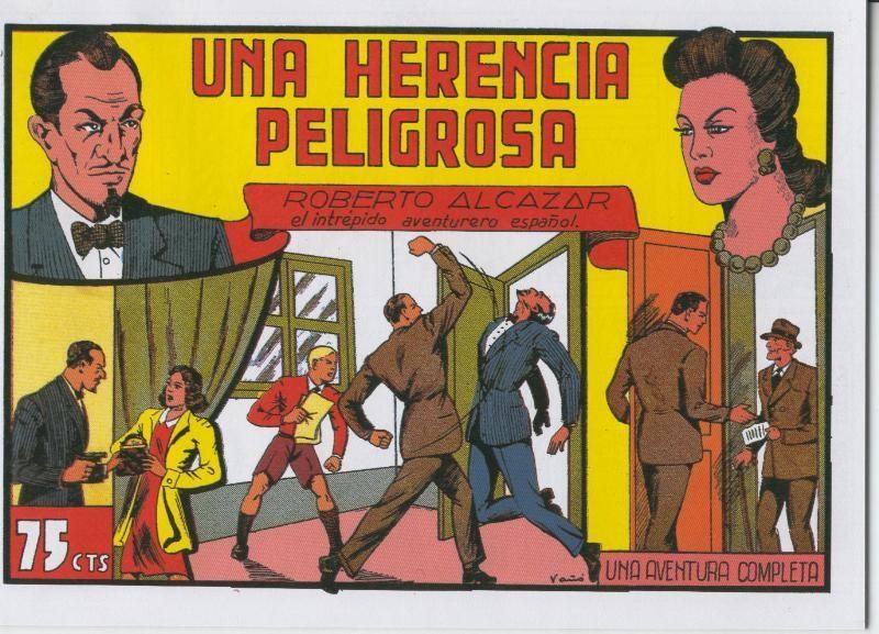 Facsimil: Roberto Alcazar y Pedrin numero 074: Una herencia peligrosa