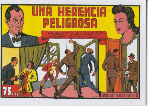 Facsimil: Roberto Alcazar y Pedrin numero 074: Una herencia peligrosa