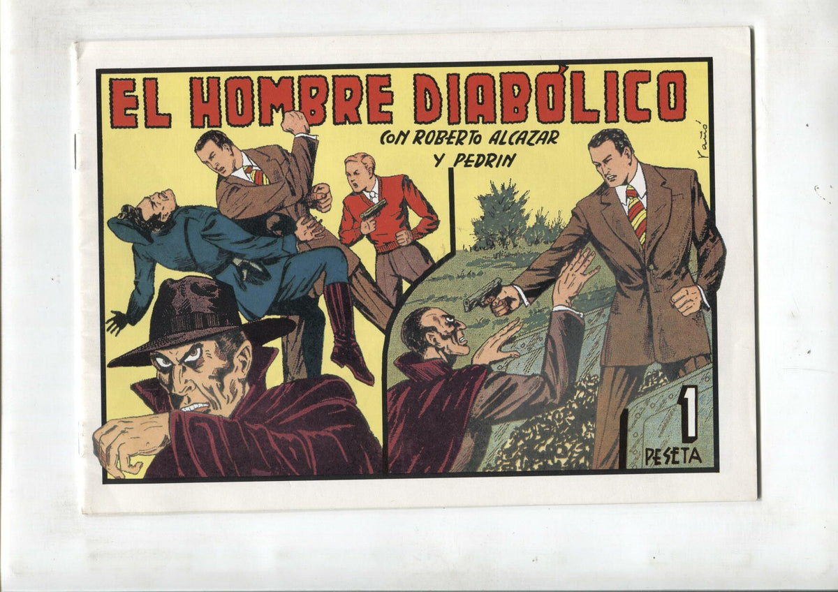 Roberto Alcazar y Pedrin facsimil numero 0094: El hombre diabolico