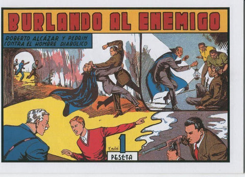 Facsimil: Roberto Alcazar y Pedrin numero 101: Burlando al enemigo