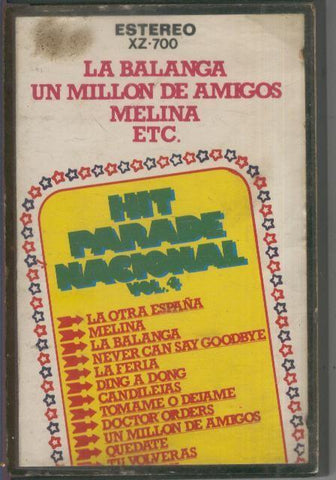Cinta Casete: HIT PARADE NACIONAL - VOL.04