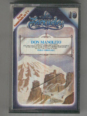 CINTA CASETE: LA ZARZUELA No.19 - DON MANOLITO