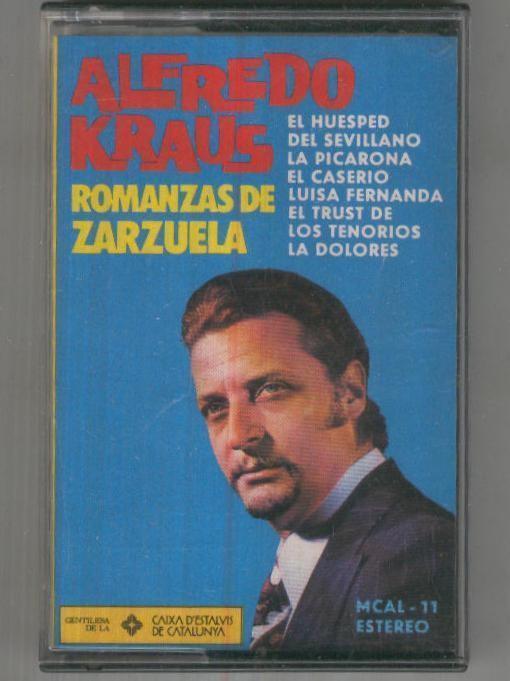 CINTA CASETE: ALFREDO KRAUS - Romanzas de Zarzuela