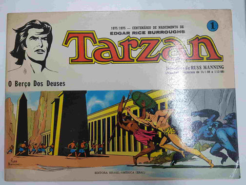 Comic en italiano: Tarzan num 01, O Berço dos Deuses (pranchas dominicais de 141-68 a 1-12-68)