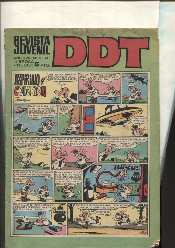DDT tercera epoca numero 069 (numerado 1 en interior) (raido esquina inferior derecha)