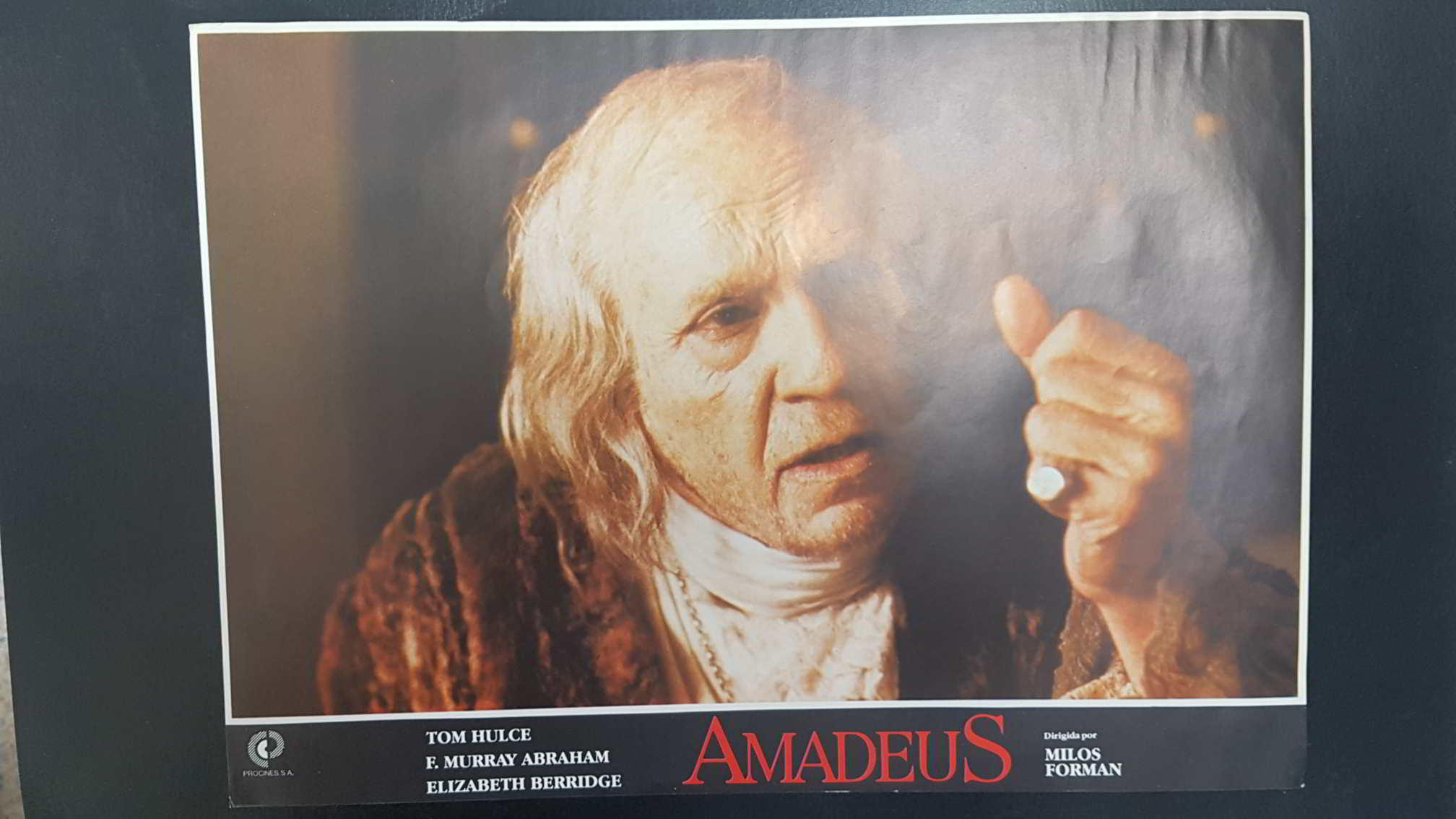 Poster pelicula: Amadeus (poster 01), dirigida por Milos Forman con Tom Hulce, Murray Abraham, Elizabeth Berridge