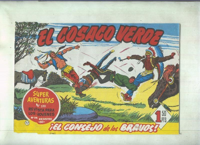 Facsimil de Ediciones B: El Cosaco Verde numero 077: El consejo de los bravos