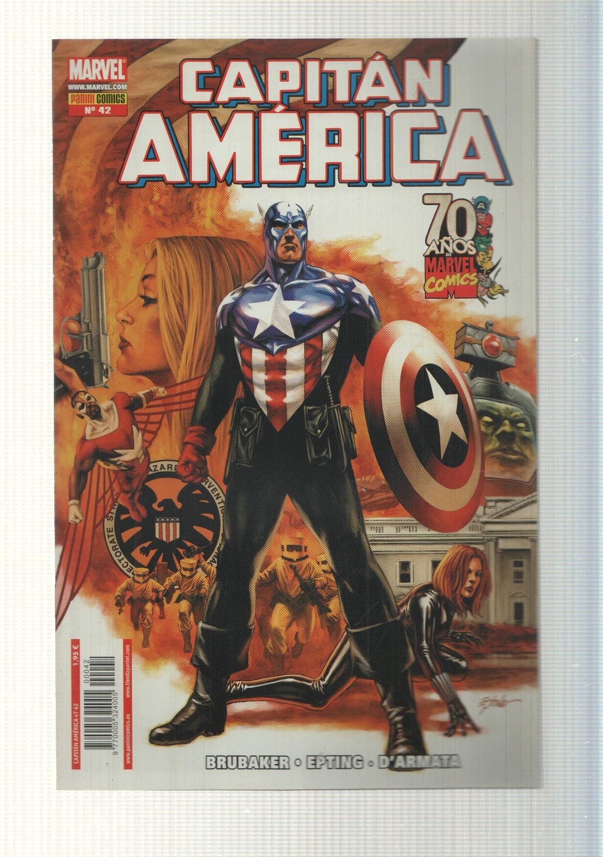 Marvel: Comic Capitan America num 42, año 5, 2009 - La muerte del sueño acto 3, el hombre que compró america parte 4