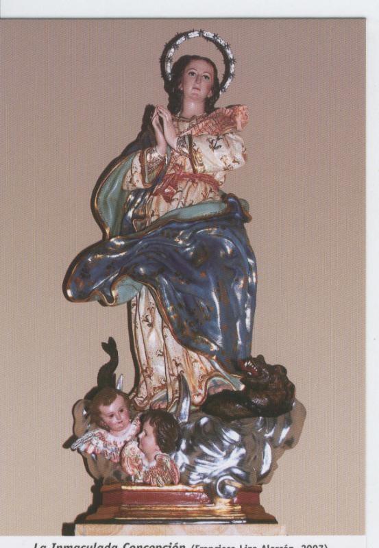 Postal Virgenes 295 : La Inmaculada Concepcion, parroquia de San Lorenzo (Murcia)