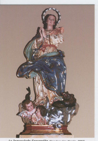 Postal Virgenes 295 : La Inmaculada Concepcion, parroquia de San Lorenzo (Murcia)