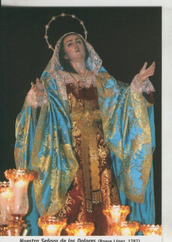 Postal 009712: Virgen Ntra Sra de los Dolores, iglesia del Carmen  de Murcia