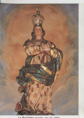 Postal 009683: Virgen La Purisima de Salzillo, , parroquia de San Antolin, Murcia