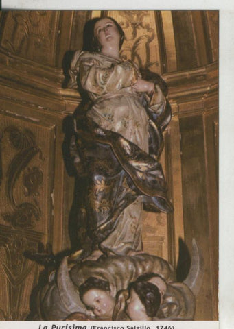 Postal 009689: Virgen La Purisima (Salzillo),  Iglesia San Miguel de Murcia