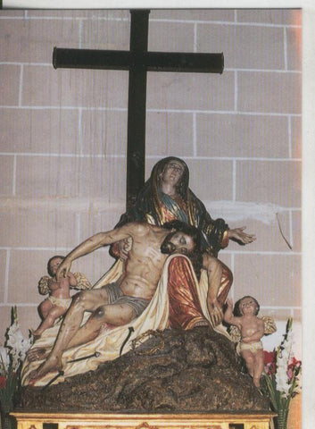 Postal 008693: La Virgen de las Angustias, parroquia de Sta Maria Magdalena, Cehegin,Murcia