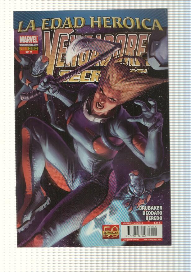 marvel: comic Vengadores Secretos num 02, año 1, 2011. La Edad Heroica - Historias Secretas parte 2