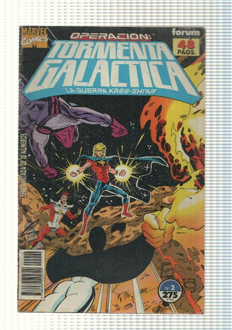 marvel, forum: Tormenta Galactica num 02 - La Guerra Kree-Shiar cap III - La tumba de Mar-vell. Quasar
