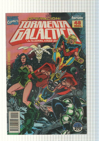 marvel, forum: Tormenta Galactica num 03 - La Guerra Kree-Shiar cap V - Se avecina la tormenta. Los Vengadores