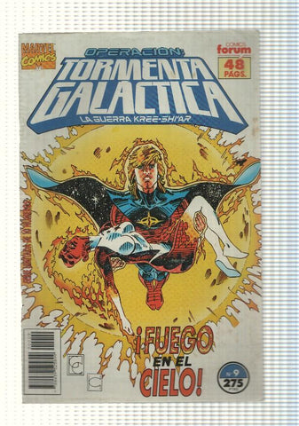 marvel, forum: Tormenta Galactica num 09 - La Guerra Kree-Shiar cap XVII - El Sol Abrasador. Quasar