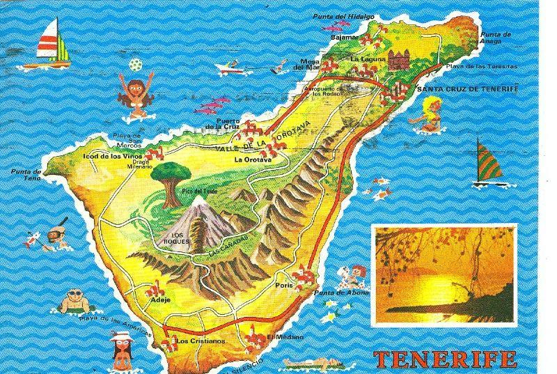 Postal 6182 : Mapa de Tenerife