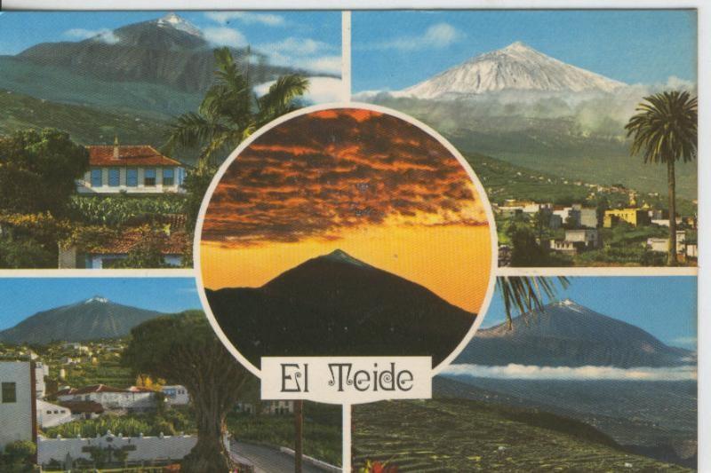 Postal 08108: Vistas varias del Teide-Tenerife