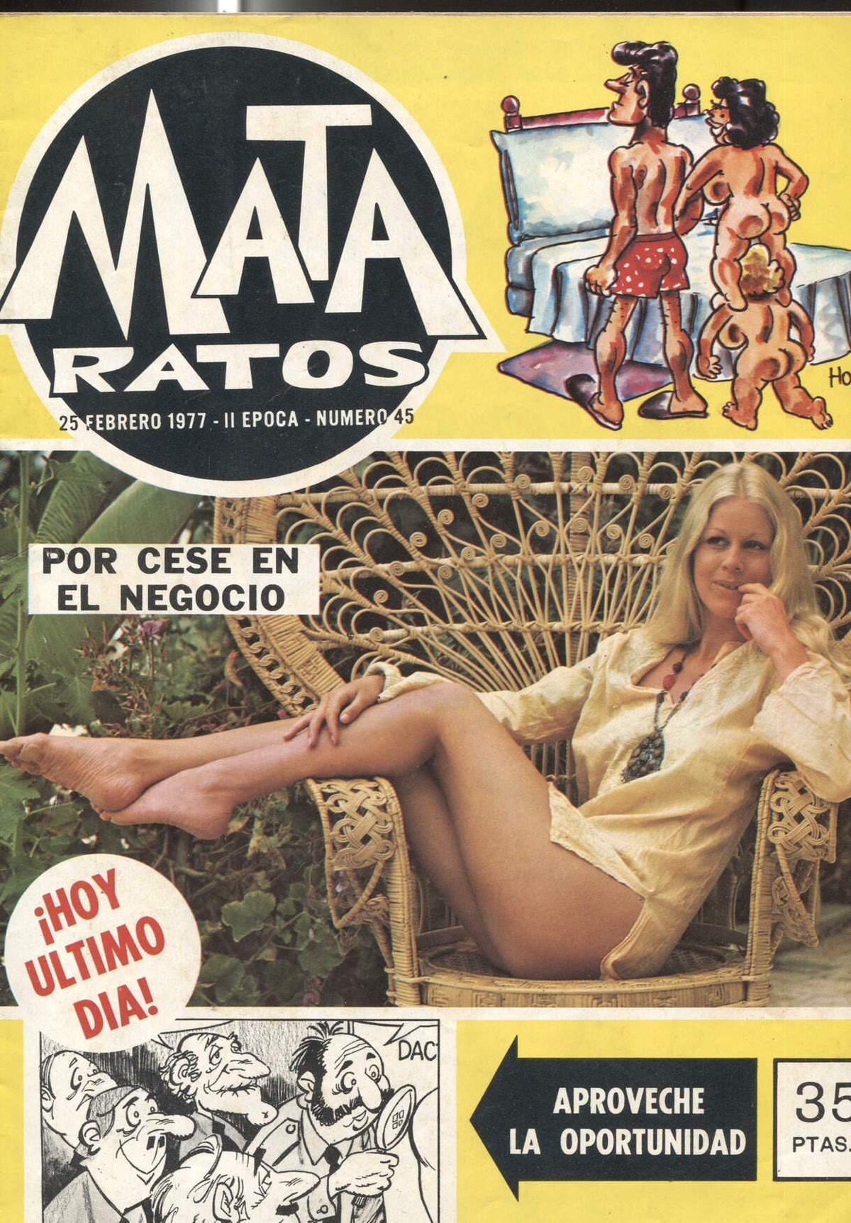 Ibero Mundial: MATA RATOS, II Epoca: Numero 45: final de la publicacion (25 Febrero 1977)