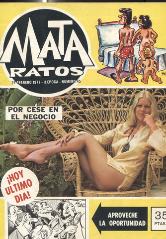 Ibero Mundial: MATA RATOS, II Epoca: Numero 45: final de la publicacion (25 Febrero 1977)