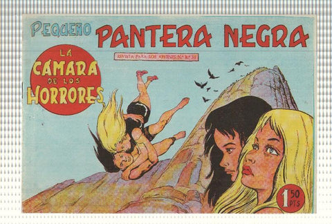Facsimil: Pequeño Pantera Negra, numero 130: La camara de los horrores