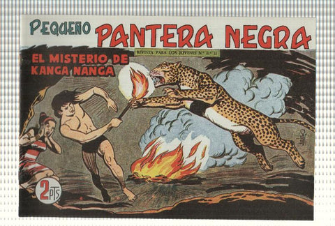Facsimil: Pequeño Pantera Negra, numero 216: El misterio de Kanga nanga