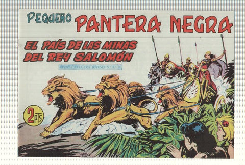 Facsimil: Pequeño Pantera Negra, numero 246: El pais de las minas del rey salomon