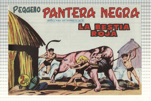 Facsimil: Pequeño Pantera Negra, numero 272: La bestia roja
