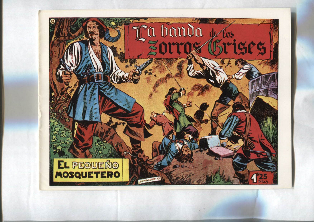 Facsimil: El Pequeño Mosquetero numero 12: La banda de los zorros grises