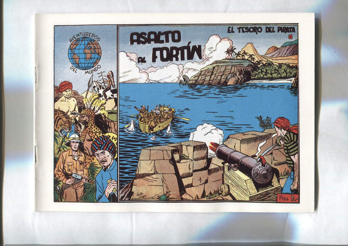 Facsimil: El Aventurero del Mundo numero 4: El tesoro del pirata: Asalto al fortin