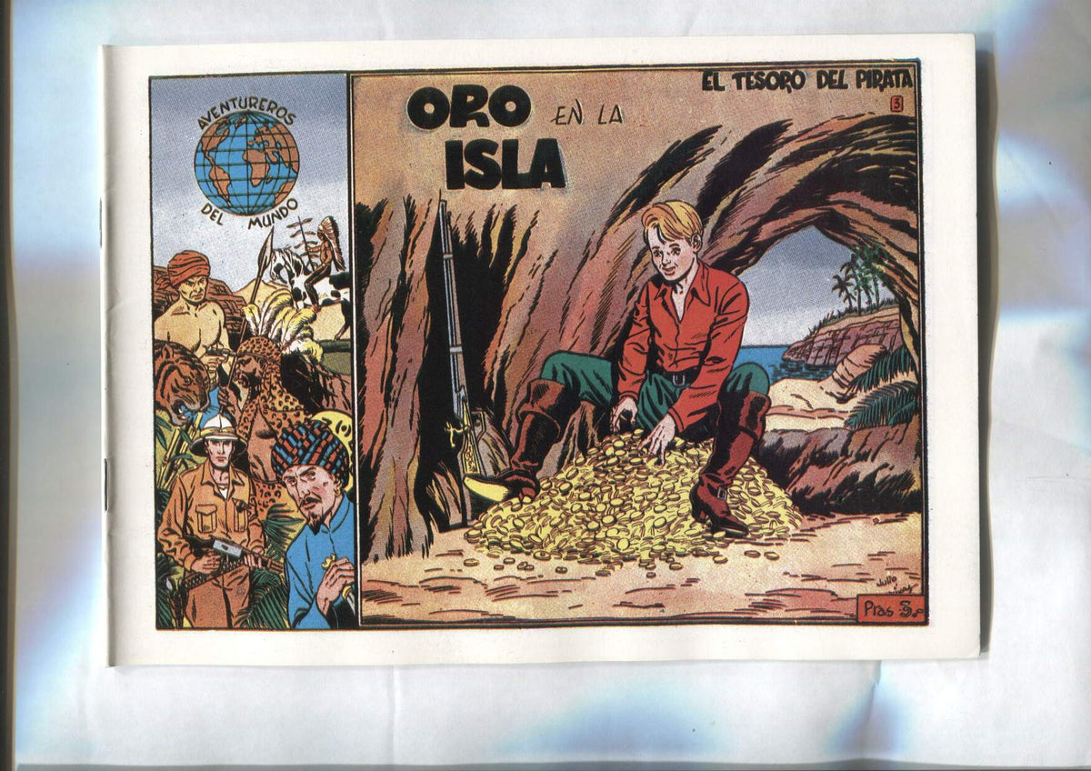 Facsimil: El Aventurero del Mundo numero 3: El tesoro del pirata: Oro en la isla