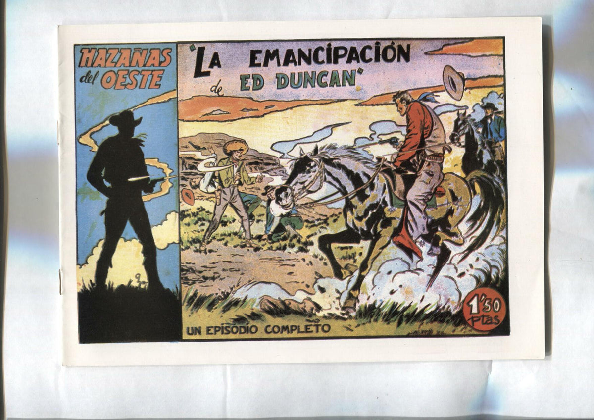 Facsimil: Hazañas del oeste de Toray numero 09: La emancipacion de Ed Duncan (dibujos de Longaron)