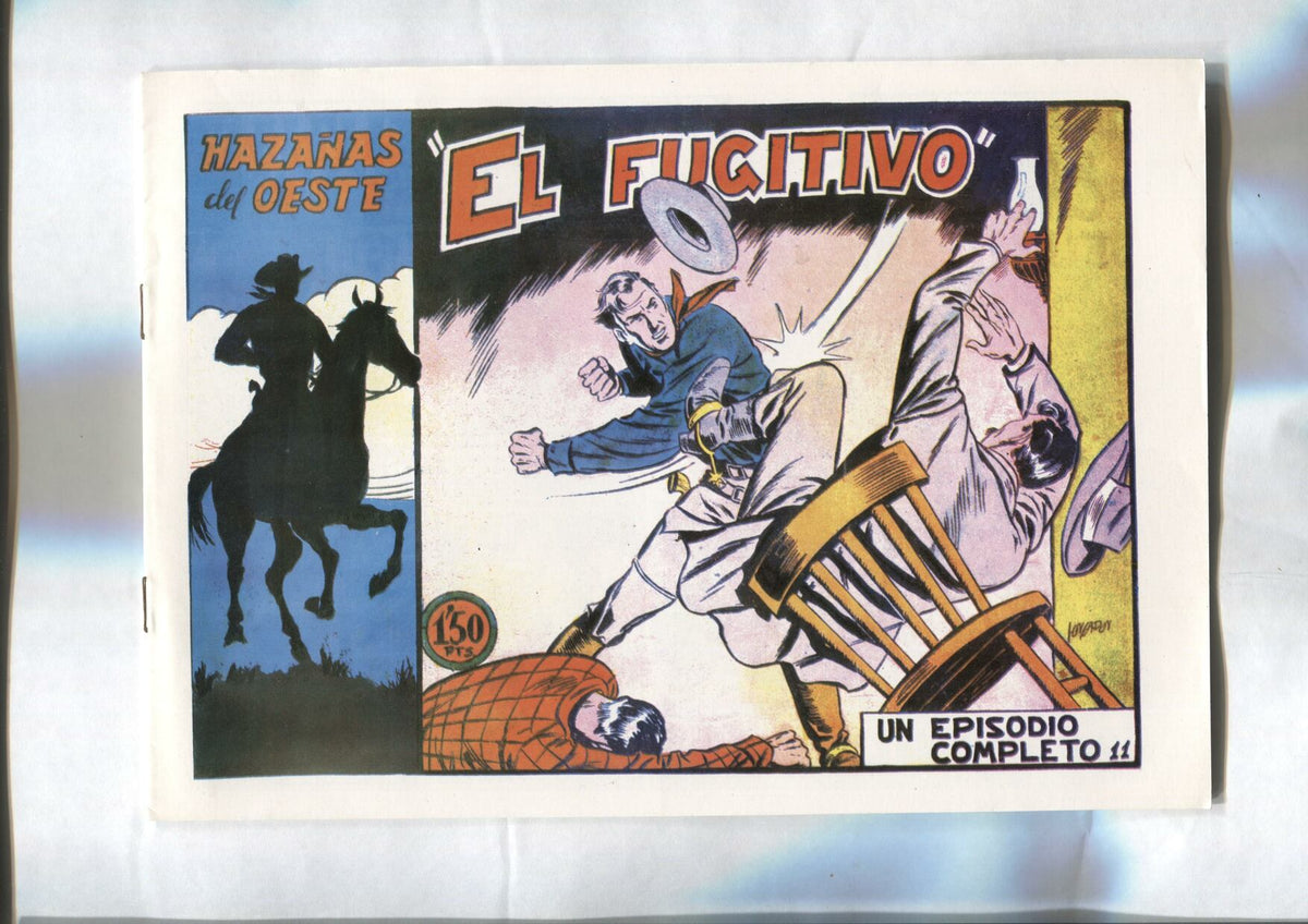 Facsimil: Hazañas del oeste de Toray numero 11: El fugitivo (dibujos de Longaron)