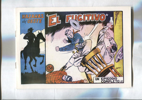 Facsimil: Hazañas del oeste de Toray numero 11: El fugitivo (dibujos de Longaron)