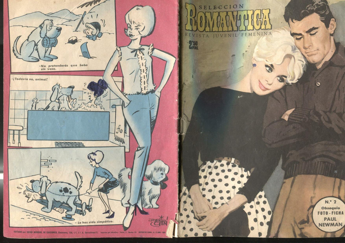 Romantica numero 002: algun dibujo ha sido coloreado por dueño original
