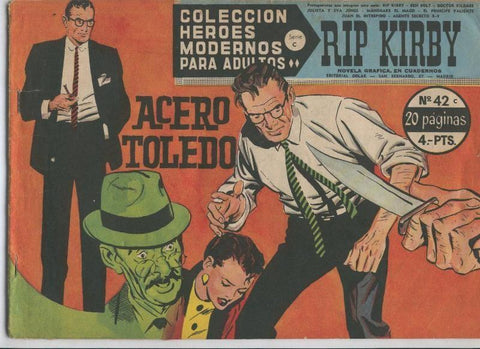 Heroes Modernos serie C: Rip Kirby numero 42: (numerado 2 en la trasera)