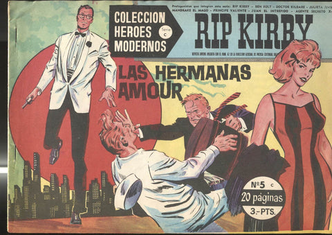 Heroes Modernos serie C: Rip Kirby numero 05 (numerado 1 en trasera)