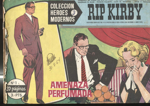 Heroes Modernos serie C: Rip Kirby numero 01 (numerado 2 en trasera)