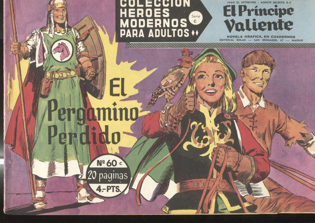 Heroes Modernos serie C: El Principe Valiente numero 60: El pergamino perdido